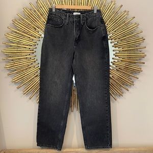 Good American High Rise Cotton Black Jeans